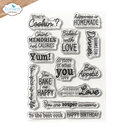 Elizabeth Craft Designs Living it Up A6 Clear Stamps In the Kitchen Sentiments (CS423) Elizabeth Craft Designs Living it Up A6 Clear Stamps In the Kitchen Sentiments (CS423)