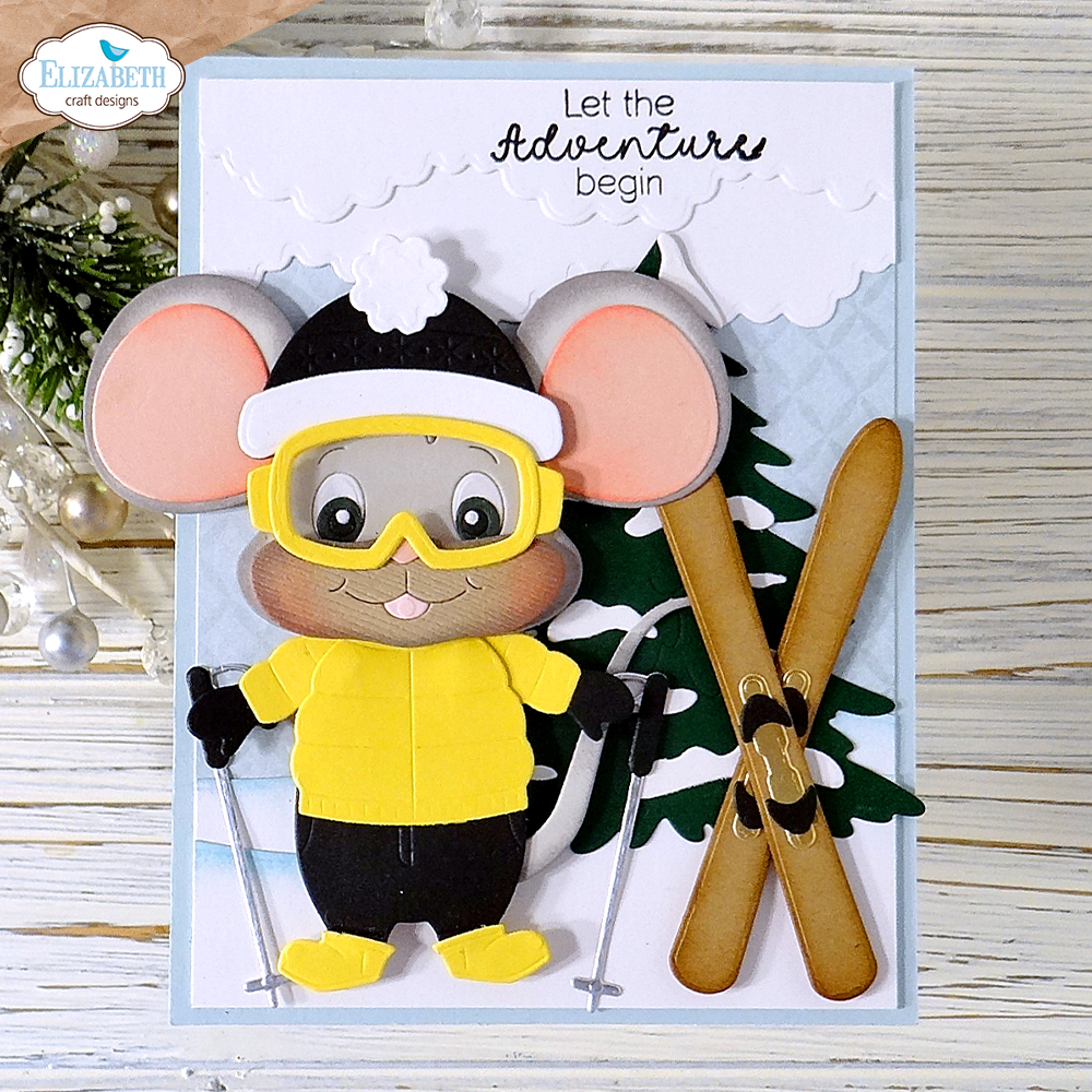 Elizabeth Craft Designs Living it Up Dies Big Mouse Winter Accessories (2285) Elizabeth Craft Designs Living it Up Dies Big Mouse Winter Accessories (2285)