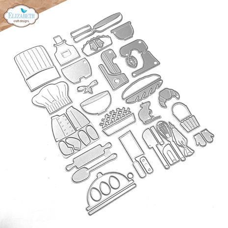 Elizabeth Craft Designs Living it Up Dies Baking Accessories (2290) Elizabeth Craft Designs Living it Up Dies Baking Accessories (2290)