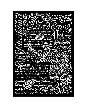 Stamperia Art Stories Big Stencil A3 Writings (KSTDA3008) Stamperia Art Stories Big Stencil A3 Writings (KSTDA3008)