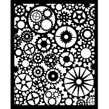 Stamperia Voyages Fantastiques Thick Stencil 20X25cm Gears Pattern (KSTD188) Stamperia Voyages Fantastiques Thick Stencil 20X25cm Gears Pattern (KSTD188)