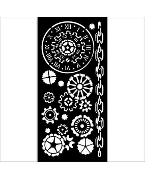Stamperia Voyages Fantastiques Thick Stencil 12x25cm Mechanisms (KSTDL131) Stamperia Voyages Fantastiques Thick Stencil 12x25cm Mechanisms (KSTDL131)