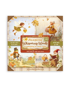 Stamperia Whispering Woods 8x8 Inch Single Face Paper Pack (SBBSXB17) Stamperia Whispering Woods 8x8 Inch Single Face Paper Pack (SBBSXB17)