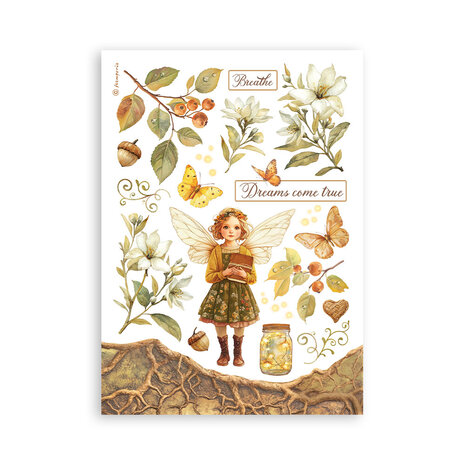 Stamperia Whispering Woods A5 Washi Pad (SBW24) Stamperia Whispering Woods A5 Washi Pad (SBW24)