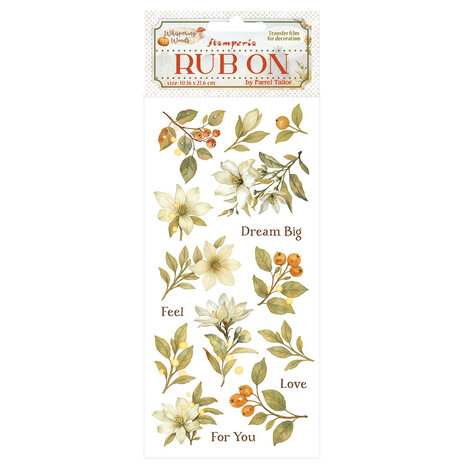 Stamperia Whispering Woods Rub-On 4x8,5 Inch Magnolia (DFLRB184) Stamperia Whispering Woods Rub-On 4x8,5 Inch Magnolia (DFLRB184)
