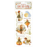 Stamperia Whispering Woods Rub-On 4x8,5 Inch Fairy (DFLRB185)