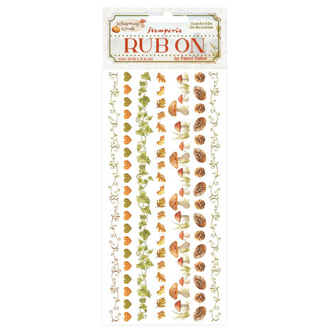 Stamperia Whispering Woods Rub-On 4x8,5 Inch Stripes (DFLRB189)