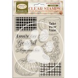 Stamperia Whispering Woods Clear Stamp Cup and Pumpkin (WTK226)