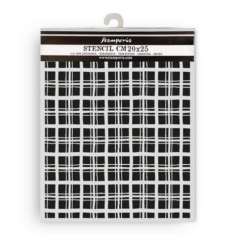 Stamperia Whispering Woods Thick Stencil 20x25cm Tartan Pattern (KSTD186) Stamperia Whispering Woods Thick Stencil 20x25cm Tartan Pattern (KSTD186)