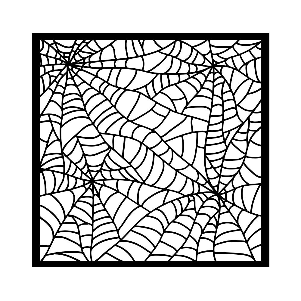 Stamperia Whispering Woods Thick Stencil 18x18cm Spider Pattern (KSTDQ127) Stamperia Whispering Woods Thick Stencil 18x18cm Spider Pattern (KSTDQ127)