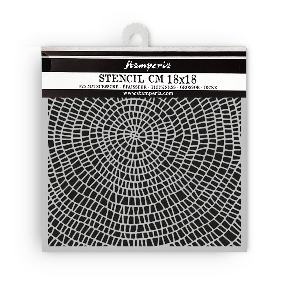 Stamperia Whispering Woods Thick Stencil 18x18cm Bark Pattern (KSTDQ128) Stamperia Whispering Woods Thick Stencil 18x18cm Bark Pattern (KSTDQ128)