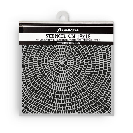 Stamperia Whispering Woods Thick Stencil 18x18cm Bark Pattern (KSTDQ128) Stamperia Whispering Woods Thick Stencil 18x18cm Bark Pattern (KSTDQ128)