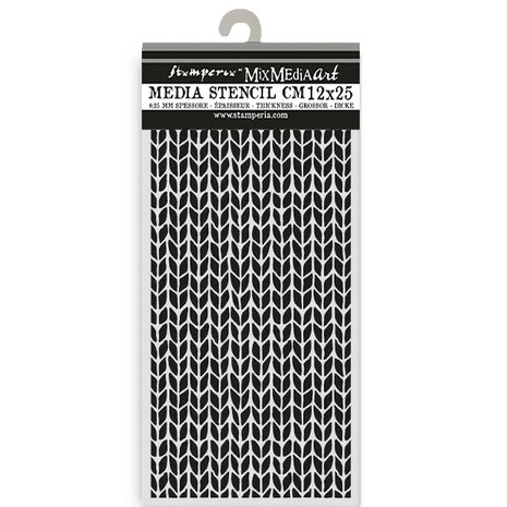 Stamperia Whispering Woods Thick Stencil 12x25cm Knitting Pattern (KSTDL129) Stamperia Whispering Woods Thick Stencil 12x25cm Knitting Pattern (KSTDL129)