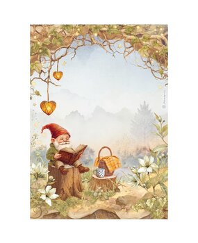 Stamperia Whispering Woods A4 Rice Paper Gnome (DFSA41060) Stamperia Whispering Woods A4 Rice Paper Gnome (DFSA41060)