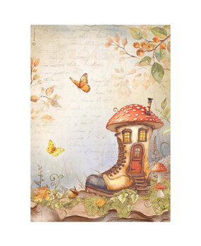 Stamperia Whispering Woods A4 Rice Paper Boot House (DFSA41061) Stamperia Whispering Woods A4 Rice Paper Boot House (DFSA41061)