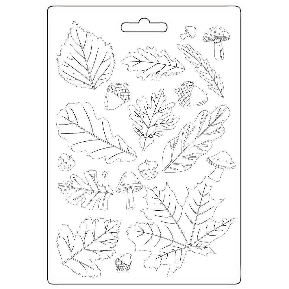 Stamperia Whispering Woods A5 Soft Mould Leaves (K3PTA5676) Stamperia Whispering Woods A5 Soft Mould Leaves (K3PTA5676)