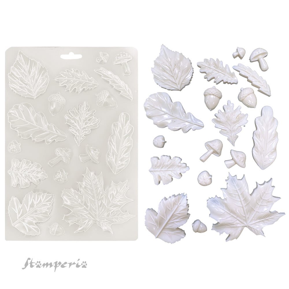 Stamperia Whispering Woods A5 Soft Mould Leaves (K3PTA5676) Stamperia Whispering Woods A5 Soft Mould Leaves (K3PTA5676)