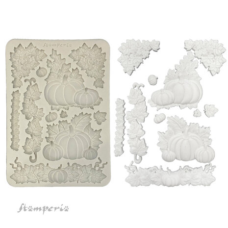 Stamperia Whispering Woods A5 Silicon Mould Pumpkins (KACMA589) Stamperia Whispering Woods A5 Silicon Mould Pumpkins (KACMA589)