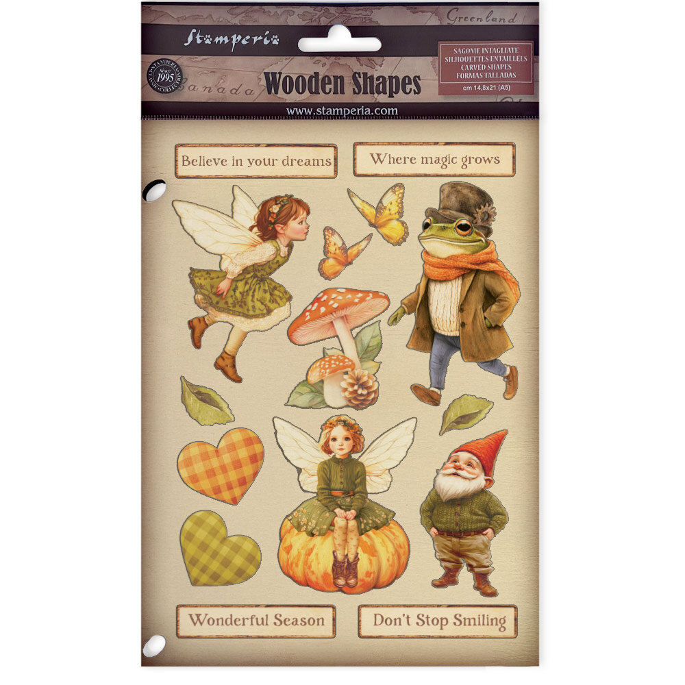 Stamperia Whispering Woods Wooden Shapes A5 (KLSP188)