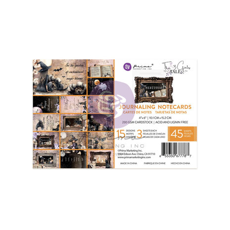 Prima Marketing Inc Bewitched 4x6 Inch Journaling Cards (677787)