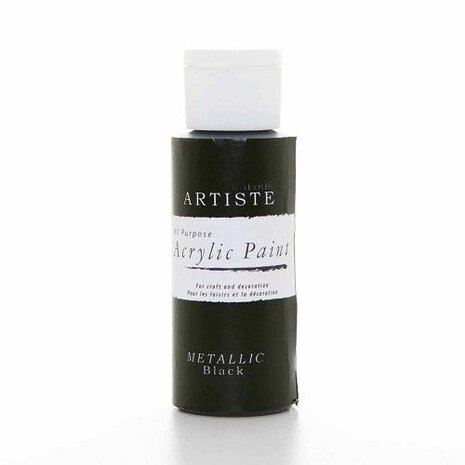 Artiste Acrylic Paint Metallic Black (DOA763112) Artiste Acrylic Paint Metallic Black (DOA763112)