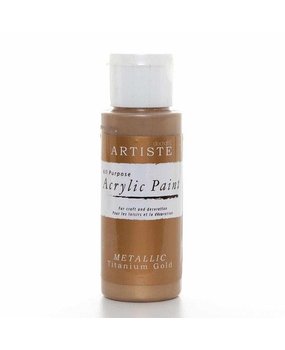 Artiste Acrylic Paint Metallic Titanium Gold (DOA763102)