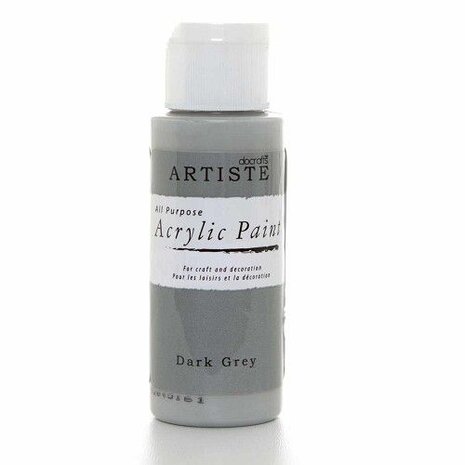 Artiste Acrylic Paint Dark Grey (DOA763258)