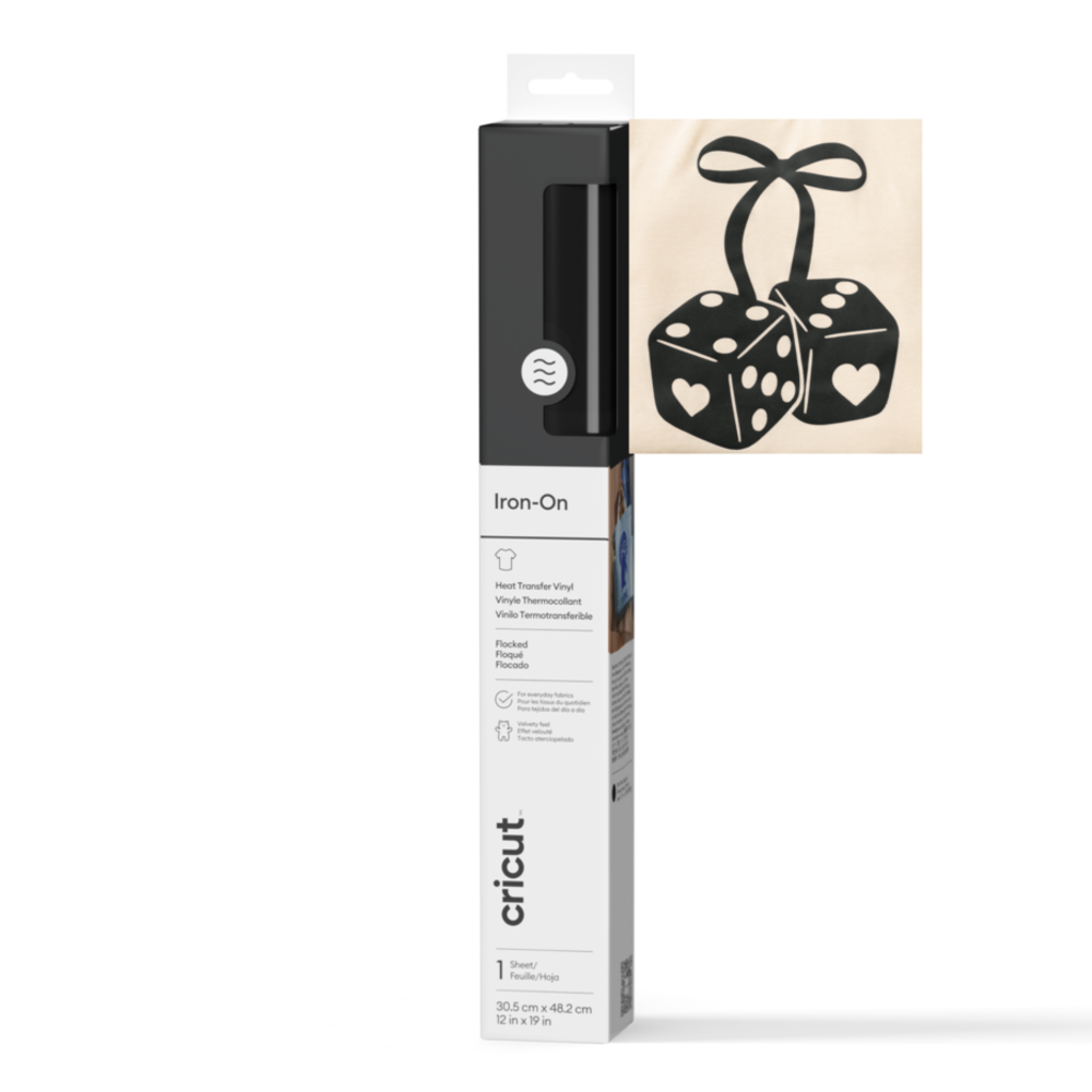 Cricut Flocked Iron-On 12x19 Inch Black (2011788)