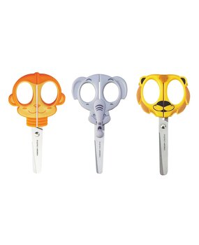 Vaessen Creative Kinderscharen Set Aap Olifant Leeuw (70103-006)