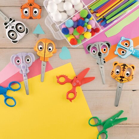 Vaessen Creative Kinderscharen Set Aap Olifant Leeuw (70103-006)