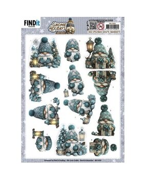 Berrie's Beauties Gnomie Holidays 3D Push Out Emerald (SB11050) Berrie's Beauties Gnomie Holidays 3D Push Out Emerald (SB11050)