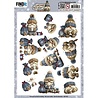 Berrie's Beauties Gnomie Holidays 3D Push Out Navy (SB11052)