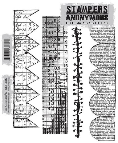 Stampers Anonymous Cling Stamps Classics #6 (SCF006)