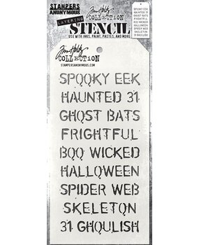 Stampers Anonymous Tim Holtz Halloween Layering Stencil (THS027)