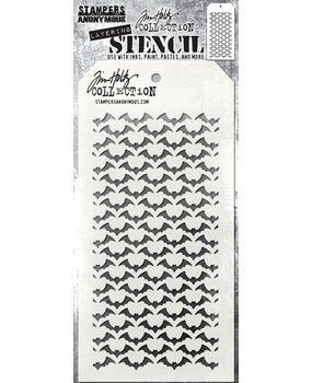 Stampers Anonymous Tim Holtz Batground Layering Stencil (THS046)