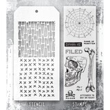 Stampers Anonymous Tim Holtz Clear Stamp and Stencil Anatomy (THMM197)