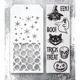 Stampers Anonymous Tim Holtz Clear Stamp and Stencil Retro Frights (THMM198)
