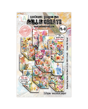 AALL and Create Design Paper A5 Colour Me Floral (AALL-PA-041)