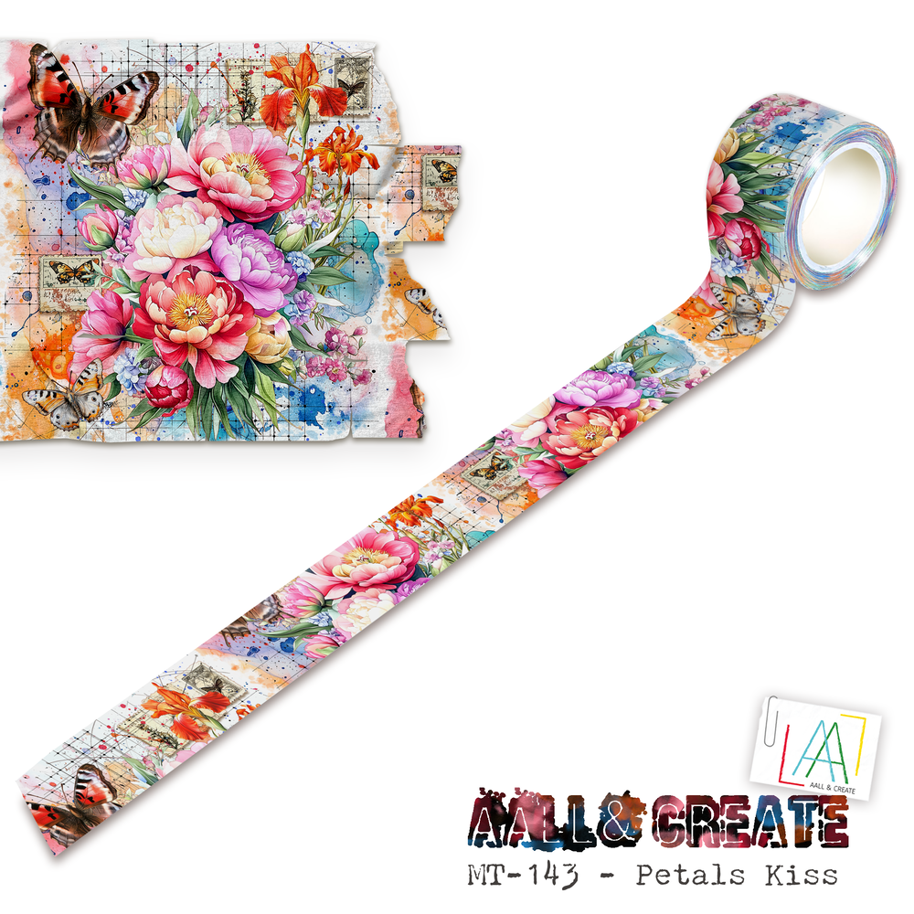 AALL and Create Layer it Up! Washi Tape 25mm Petals Kiss (AALL-MT-143) AALL and Create Layer it Up! Washi Tape 25mm Petals Kiss (AALL-MT-143)