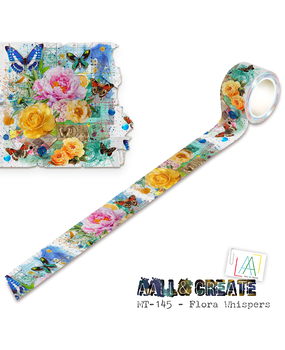 AALL and Create Layer it Up! Washi Tape 25mm Flora Whispers (AALL-MT-145) AALL and Create Layer it Up! Washi Tape 25mm Flora Whispers (AALL-MT-145)