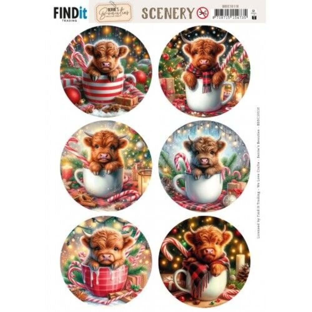 Berrie's Beauties Cozy Cattle Scenery Push Out Round (BBSC10110) Berrie's Beauties Cozy Cattle Scenery Push Out Round (BBSC10110)