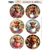 Berrie's Beauties Cozy Cattle Scenery Push Out Round (BBSC10110)