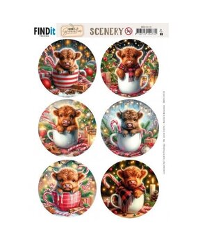 Berrie's Beauties Cozy Cattle Scenery Push Out Round (BBSC10110) Berrie's Beauties Cozy Cattle Scenery Push Out Round (BBSC10110)