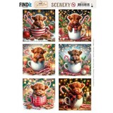 Berrie's Beauties Cozy Cattle Scenery Push Out Square (BBSC10111)