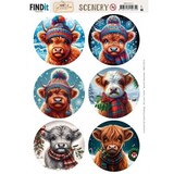 Berrie's Beauties Highland Scenery Push Out Round (BBSC10112)