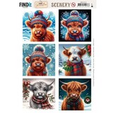 Berrie's Beauties Highland Scenery Push Out Square (BBSC10113)