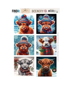 Berrie's Beauties Highland Scenery Push Out Square (BBSC10113) Berrie's Beauties Highland Scenery Push Out Square (BBSC10113)