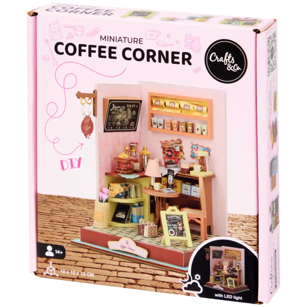 Crafts & Co. DIY Miniature Coffee Corner (3210821) Crafts & Co. DIY Miniature Coffee Corner (3210821)