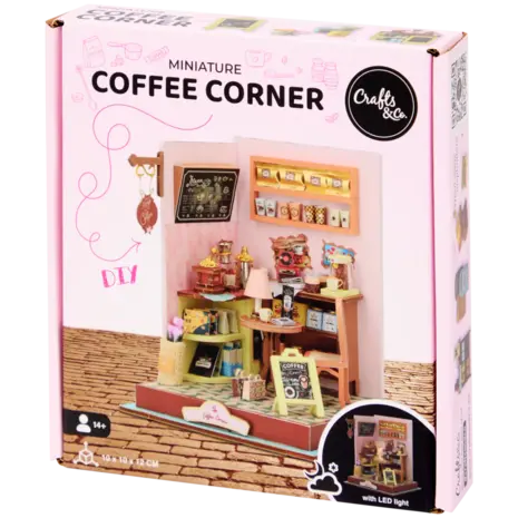 Crafts & Co. DIY Miniature Coffee Corner (3210821) Crafts & Co. DIY Miniature Coffee Corner (3210821)