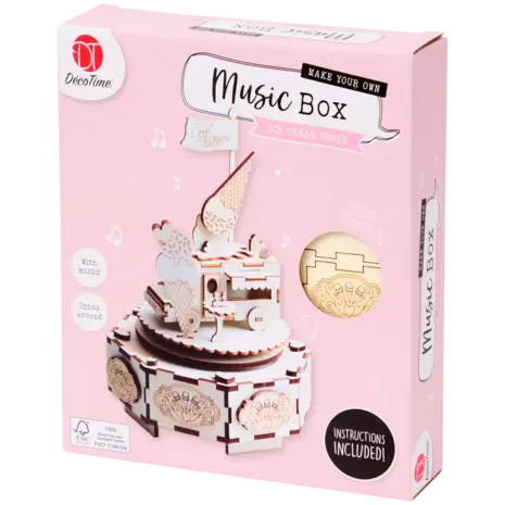 DécoTime DIY Music Box Ice Cream Truck (3013635) DécoTime DIY Music Box Ice Cream Truck (3013635)